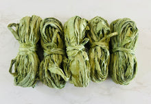 Load image into Gallery viewer, 50 metre Bundles Recycled Silk Sari Ribbon