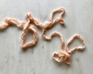 Upcycled Silk Chiffon Sari Ribbon