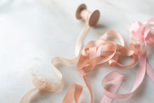 Load image into Gallery viewer, Pale Blush, pink silk ribbon