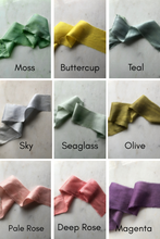 Load image into Gallery viewer, Upcycled Wide Silk Sari Ribbon
