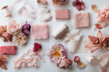 Load image into Gallery viewer, Pale Blush, pink silk ribbon
