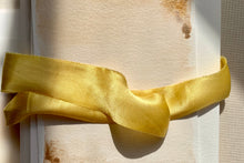 Load image into Gallery viewer, Goldenrod, silk crepe de chine ribbon
