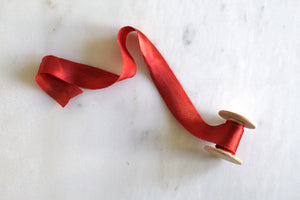 Sedona, sandstone red silk ribbon