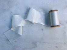 Load image into Gallery viewer, Charmeuse Silk Ribbon, Pearl