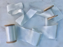 Load image into Gallery viewer, Charmeuse Silk Ribbon, Pearl