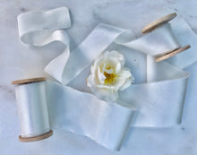 Load image into Gallery viewer, Charmeuse Silk Ribbon, Pearl
