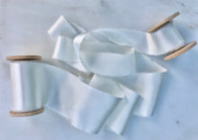 Load image into Gallery viewer, Charmeuse Silk Ribbon, Pearl