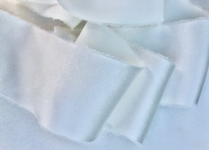 Charmeuse Silk Ribbon, Pearl