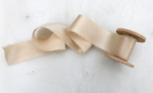 Load image into Gallery viewer, Charmeuse Silk Ribbon, Crème Brûlée