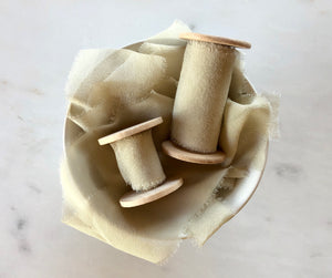 Sage Green, Silk Chiffon Ribbon
