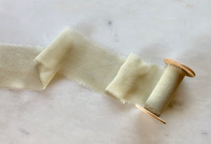 Sage Green, Silk Chiffon Ribbon