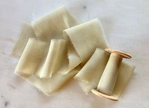 Sage Green, Silk Chiffon Ribbon