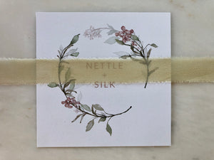 Sage Green, Silk Chiffon Ribbon