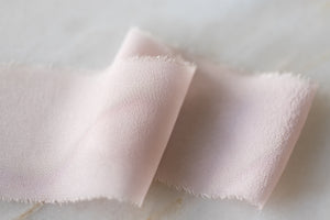 Dusty Rose, Silk Chiffon Ribbon