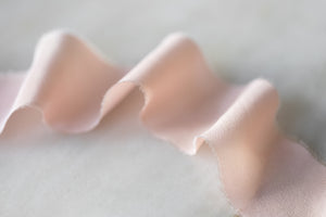 Toinette, pink crepe de chine ribbon