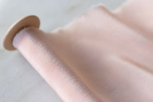 Toinette, pink crepe de chine ribbon