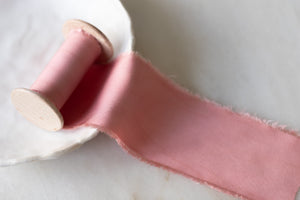 Rose Pink Bamboo Ribbon