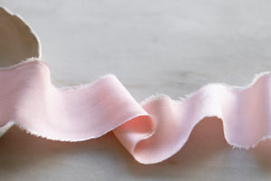Pale Rose Pink Bamboo Ribbon