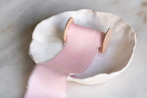 Pale Rose Pink Bamboo Ribbon