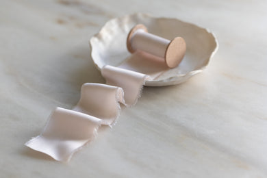 Pale Blush Bamboo Ribbon