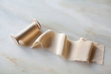 Load image into Gallery viewer, Creme Brûlée, taupe silk crepe de chine ribbon
