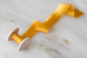 Pumpkin silk ribbon