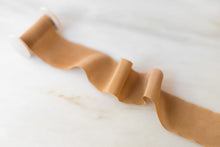 Load image into Gallery viewer, Caramel, silk crepe de chine ribbon