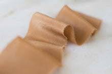 Load image into Gallery viewer, Caramel, silk crepe de chine ribbon