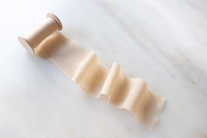 Creme Brûlée, Silk Chiffon Ribbon