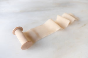 Creme Brûlée, Silk Chiffon Ribbon