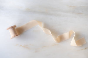 Creme Brûlée, Silk Chiffon Ribbon