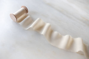 Champagne, Cream Silk Chiffon Ribbon