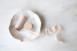 Pale Blush, Silk Chiffon
