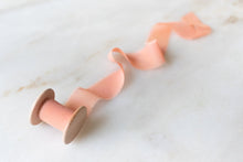 Load image into Gallery viewer, Coral, Silk Chiffon Ribbon