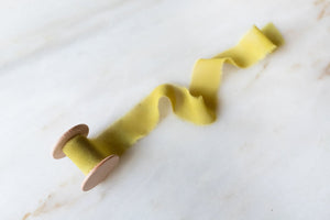 Chartreuse, Silk Chiffon Ribbon