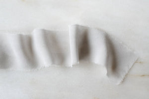 Fog, Gray Silk Chiffon Ribbon
