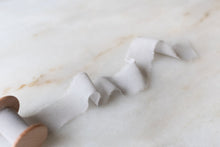 Load image into Gallery viewer, Fog, Gray Silk Chiffon Ribbon