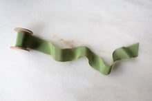 Load image into Gallery viewer, Moss, green silk ribbon