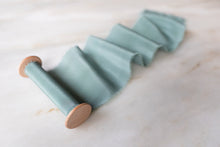 Load image into Gallery viewer, Seaglass, blue-green crepe de chine