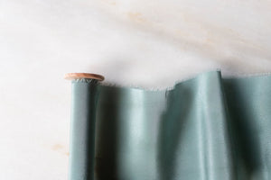 Seaglass, blue-green crepe de chine