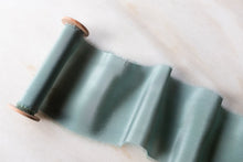 Load image into Gallery viewer, Seaglass, blue-green crepe de chine