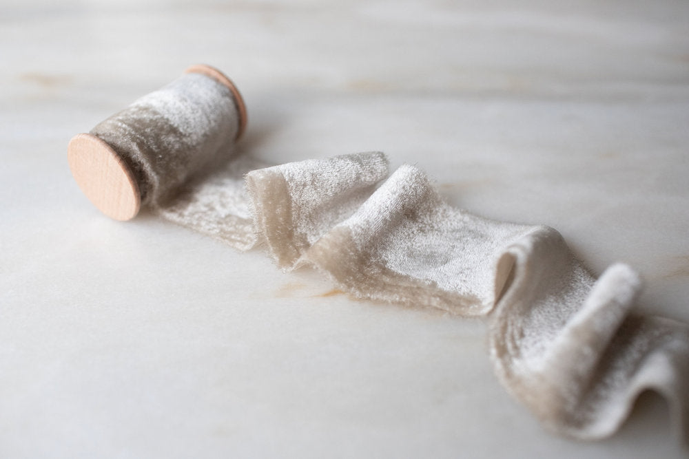 Cloud, Silk Velvet Ribbon