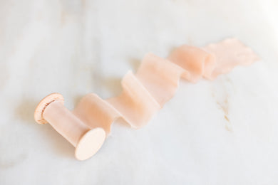 Bondi Peach Silk Ribbon