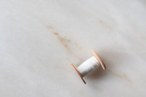 Pearl, narrow silk ribbon