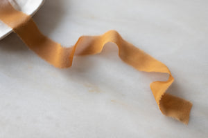 Cognac, Silk Chiffon Ribbon