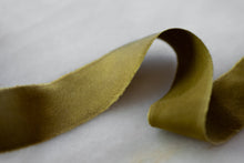Load image into Gallery viewer, Charmeuse Silk Ribbon, Olive Green