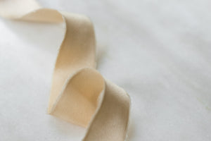 Charmeuse Silk Ribbon, Ivory