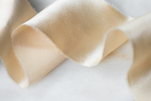 Charmeuse Silk Ribbon, Ivory