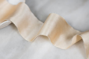 Charmeuse Silk Ribbon, Ivory