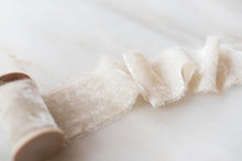 Load image into Gallery viewer, Champagne, Cream Velvet Ribbon